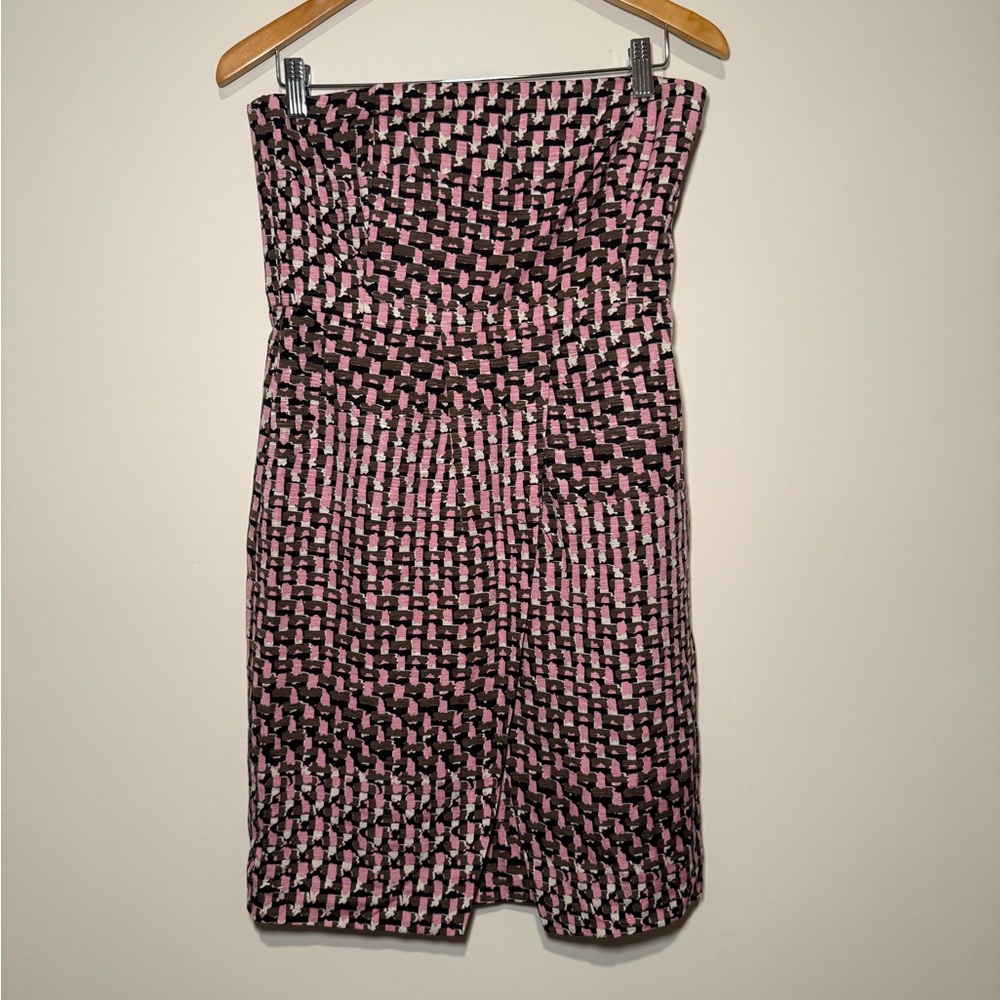 Banana Republic Strapless Pink and Black Dress